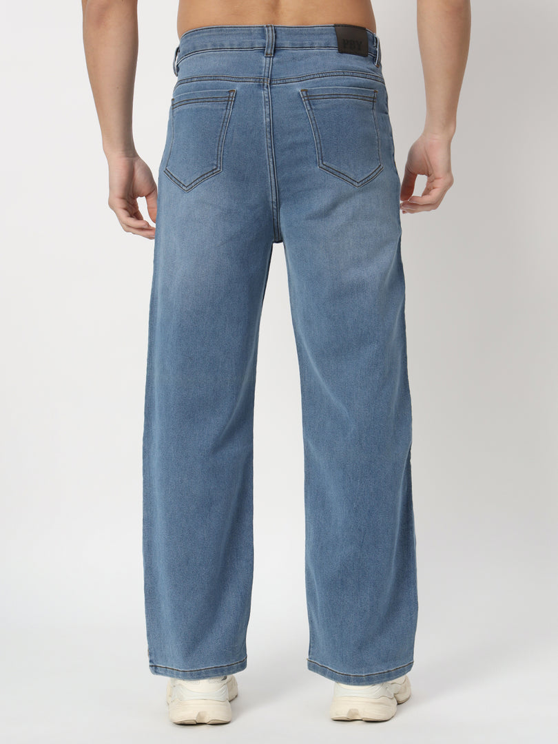 French blue straight jeans