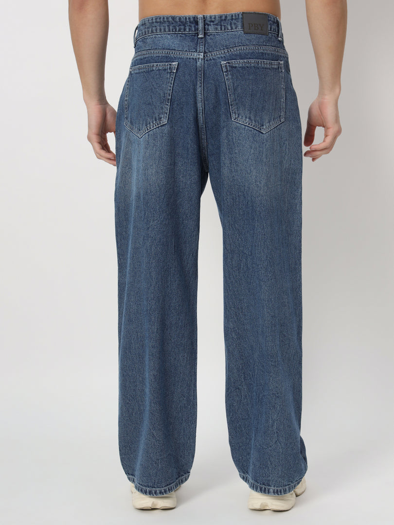 Mid distressed baggy jeans