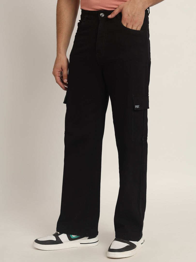 Basic Black Cargo Jeans