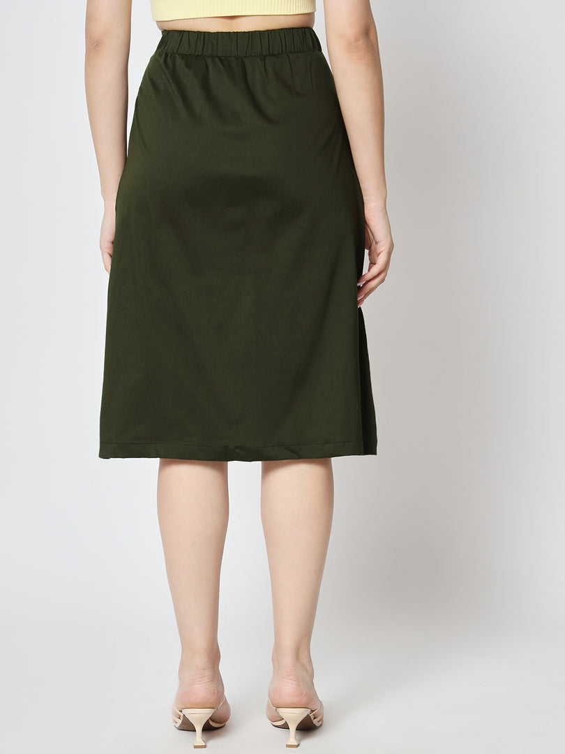 Olive Green Skirt