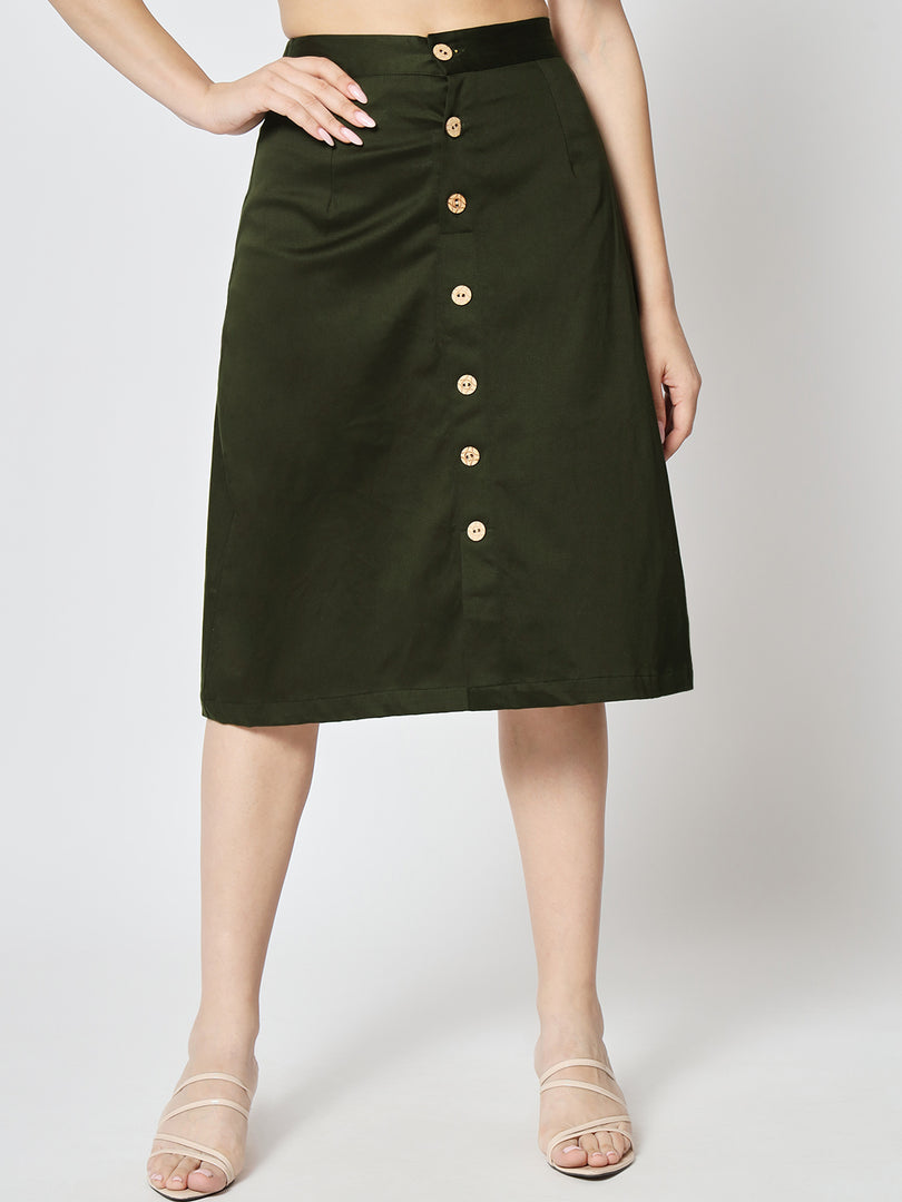 Olive Green Skirt