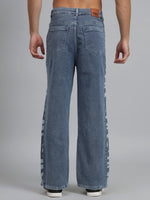 Load image into Gallery viewer, Men&#39;s laser print side panel jeans
