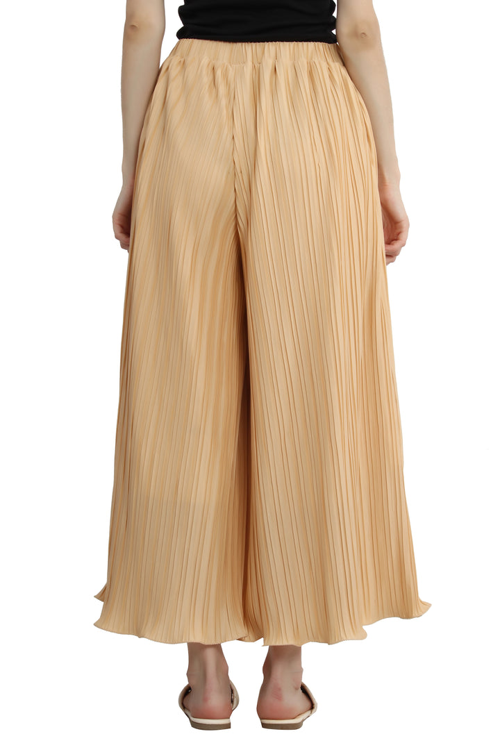 Women's Relaxed Fit Pleated Palazzo