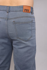 Load image into Gallery viewer, Basic grey straight fit jeans
