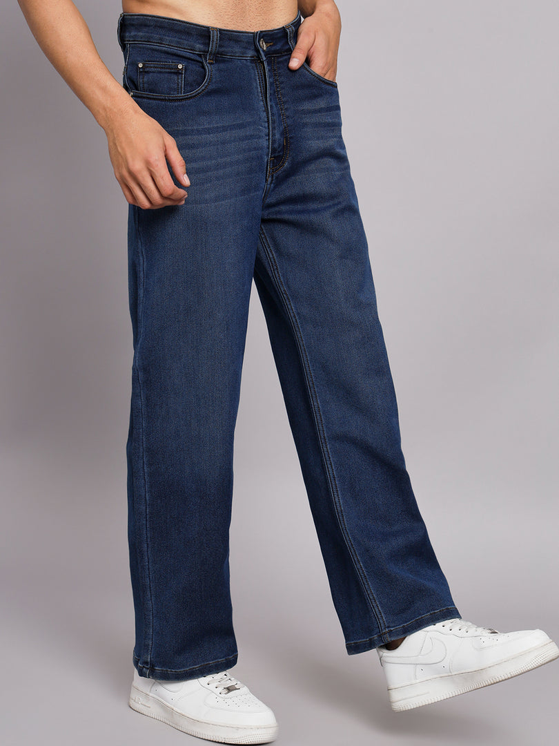 Basic Blue Straight Jeans