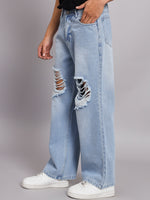 Load image into Gallery viewer, Heavy damaged baggy jeans
